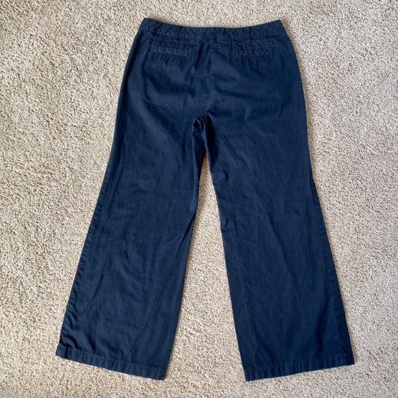 Lands’ End Black Wide Leg Trouser - 8 petite short - Picture 5 of 11